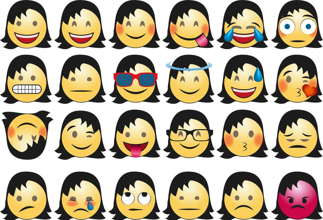 emojies forskjellige følelser