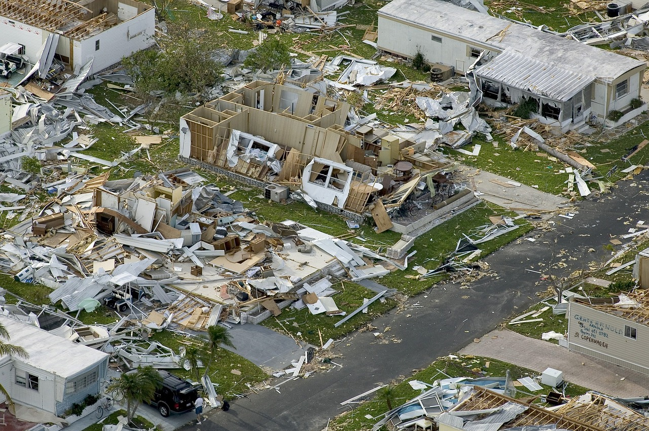 Ødelagt hus etter tornado